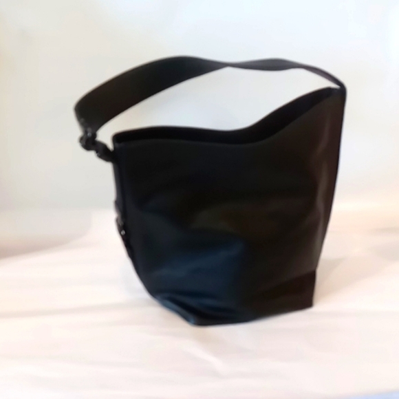 Sam Edelman vintage black leather bucket bag - Picture 1 of 8